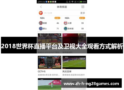 2018世界杯直播平台及卫视大全观看方式解析